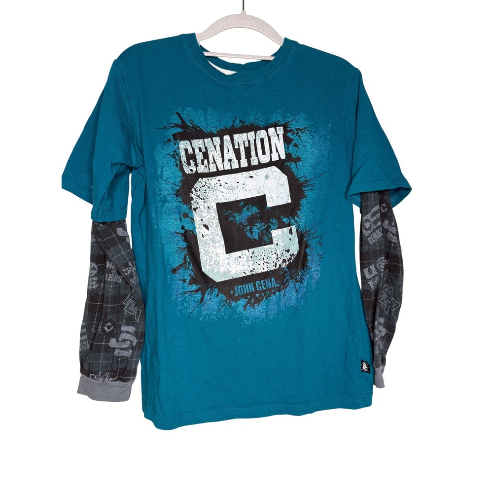 John Cena Cenation C long sleeve blue‎ t shirt